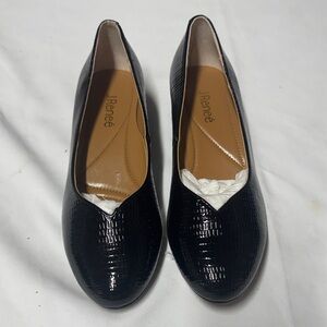 J.Renee Textured Black Flats